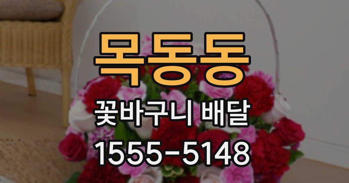 목동동 꽃바구니 배달