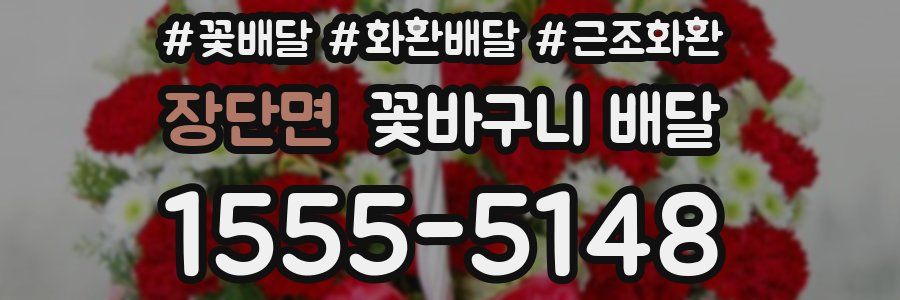 장단면 꽃바구니 배달