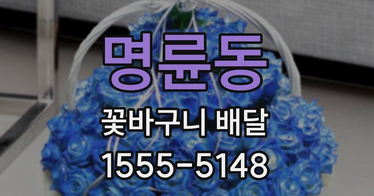 명륜동 꽃바구니 배달