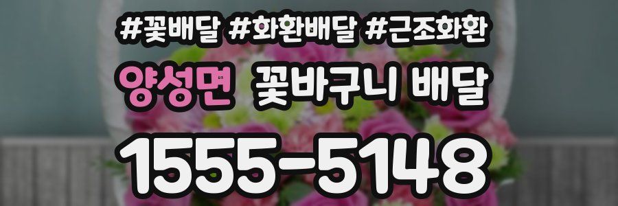양성면 꽃바구니 배달
