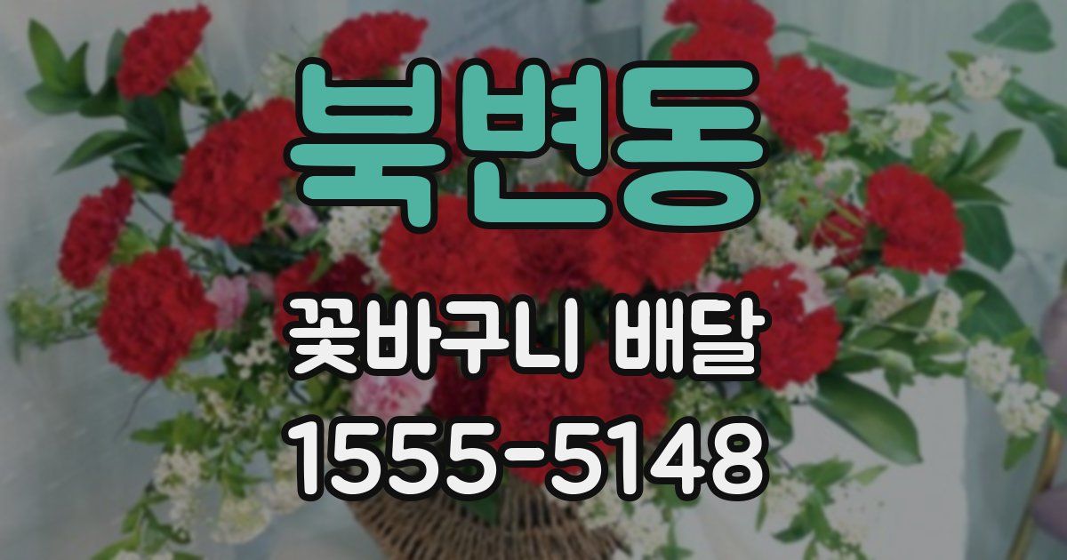 북변동 꽃바구니 배달