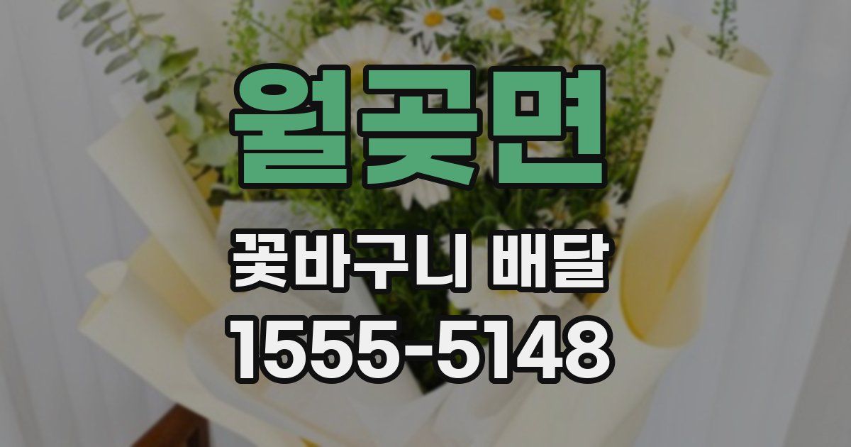 월곶면 꽃바구니 배달