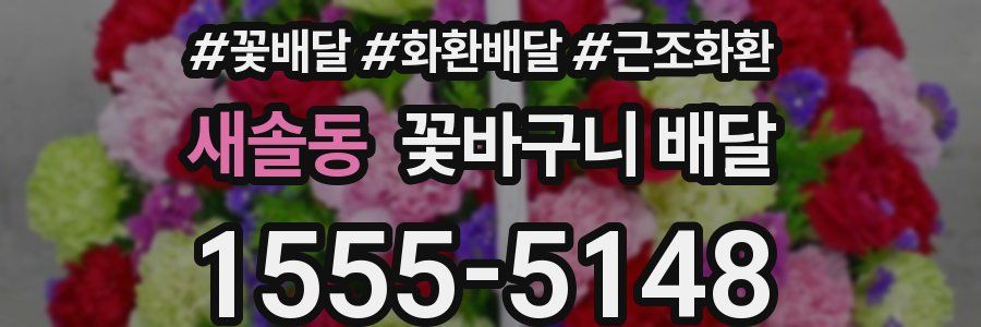 새솔동 꽃바구니 배달