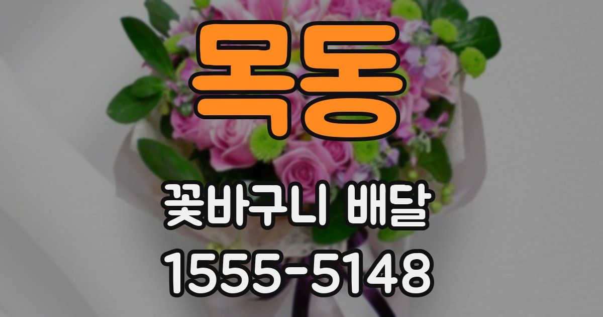 목동 꽃바구니 배달