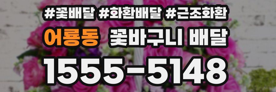 어룡동 꽃바구니 배달