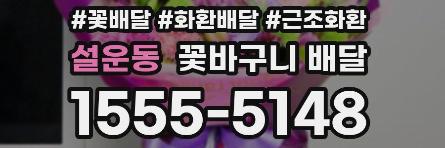 설운동 꽃바구니 배달