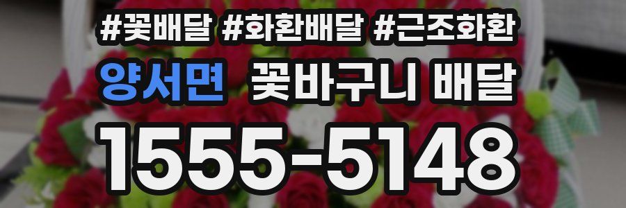 양서면 꽃바구니 배달