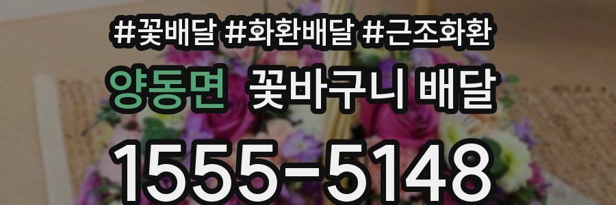 양동면 꽃바구니 배달