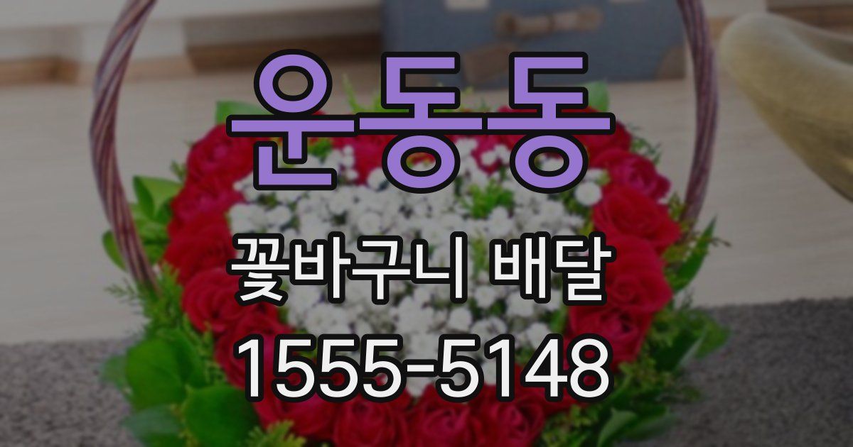 운동동 꽃바구니 배달