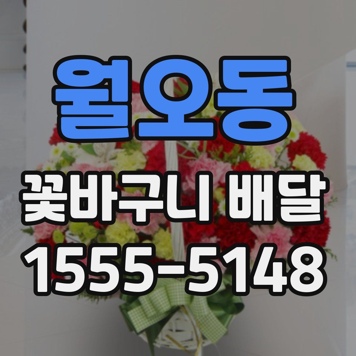 월오동 꽃바구니 배달