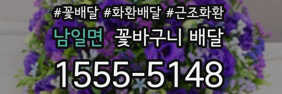 남일면 꽃바구니 배달