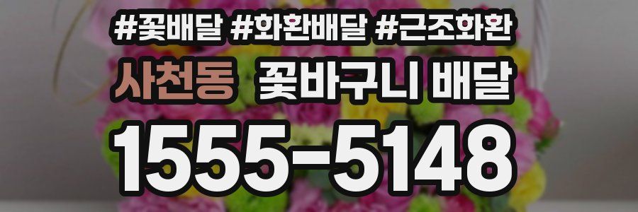 사천동 꽃바구니 배달