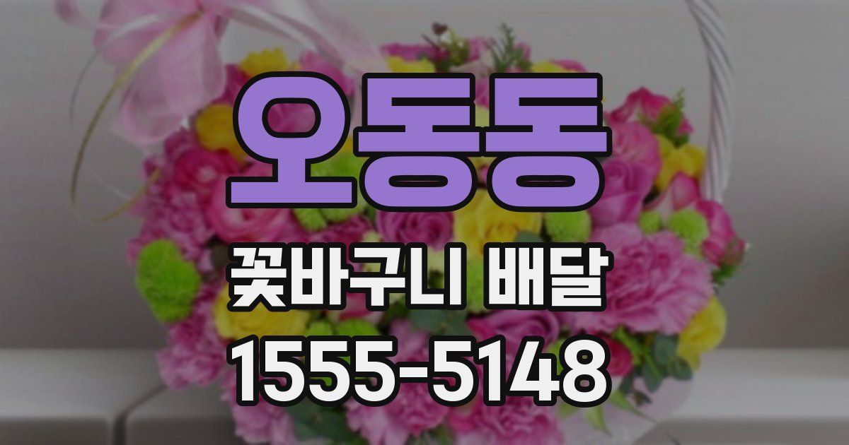 오동동 꽃바구니 배달