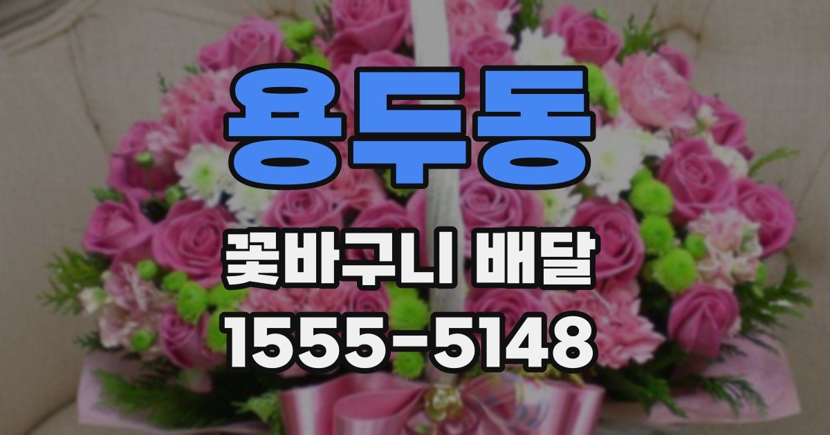 용두동 꽃바구니 배달