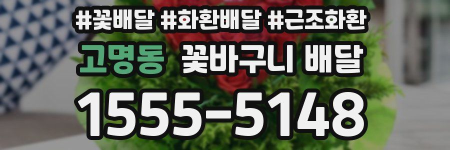 고명동 꽃바구니 배달