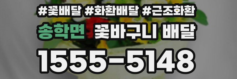 송학면 꽃바구니 배달