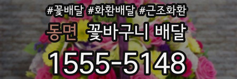 동면 꽃바구니 배달