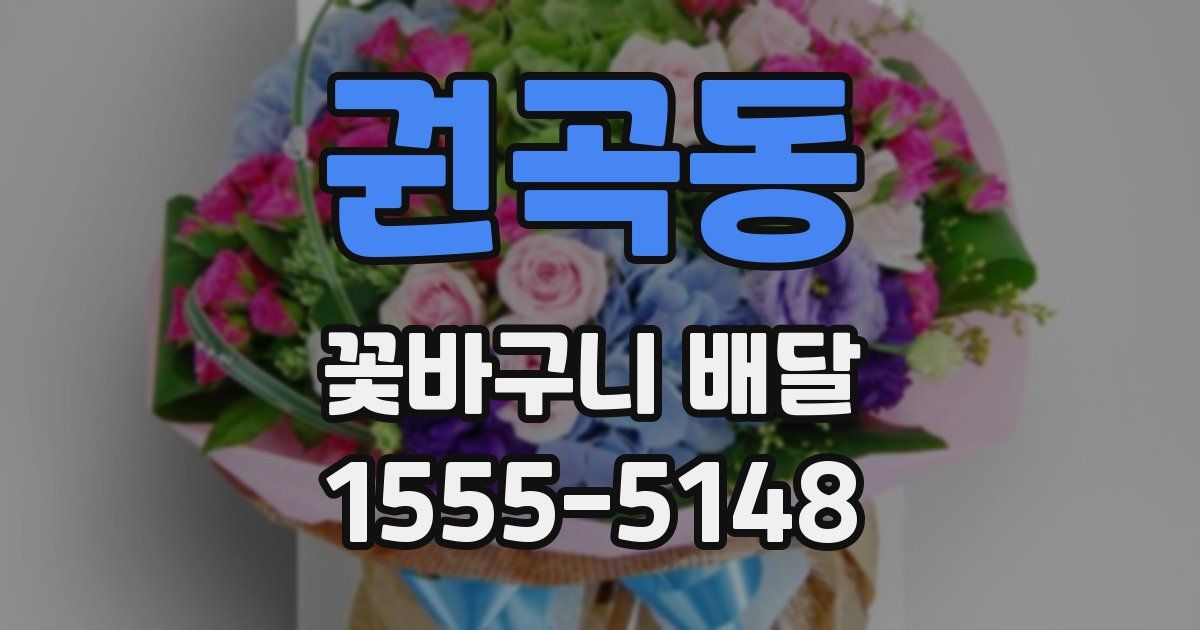 권곡동 꽃바구니 배달