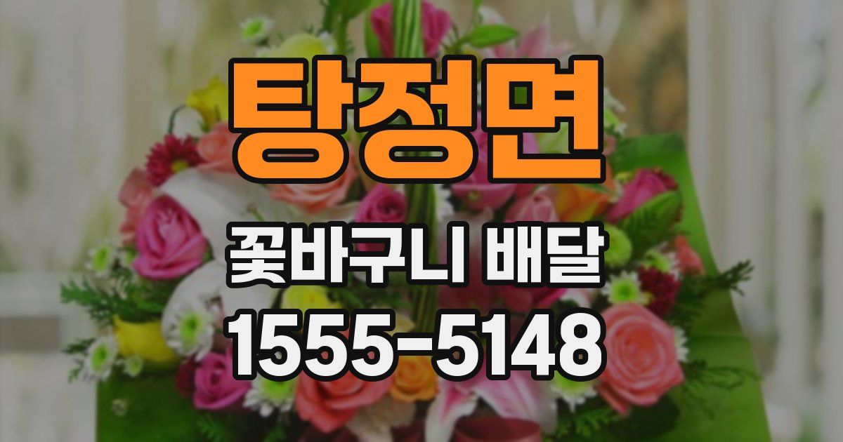 탕정면 꽃바구니 배달