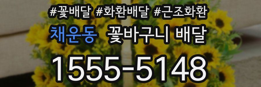 채운동 꽃바구니 배달