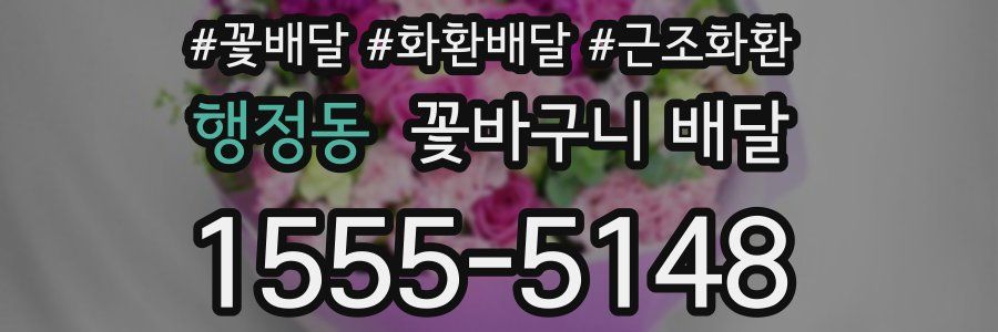 행정동 꽃바구니 배달