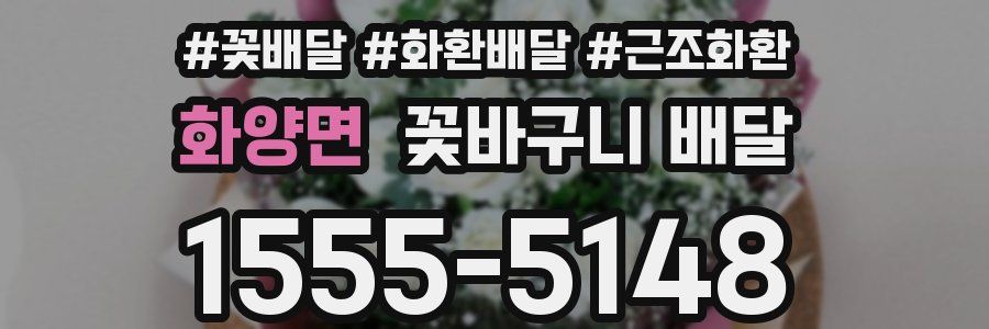 화양면 꽃바구니 배달