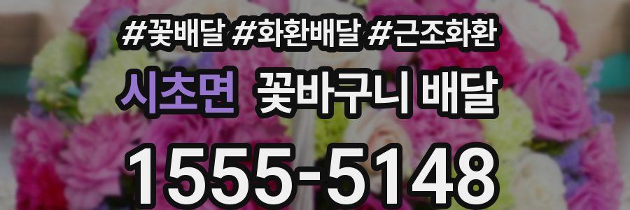 시초면 꽃바구니 배달