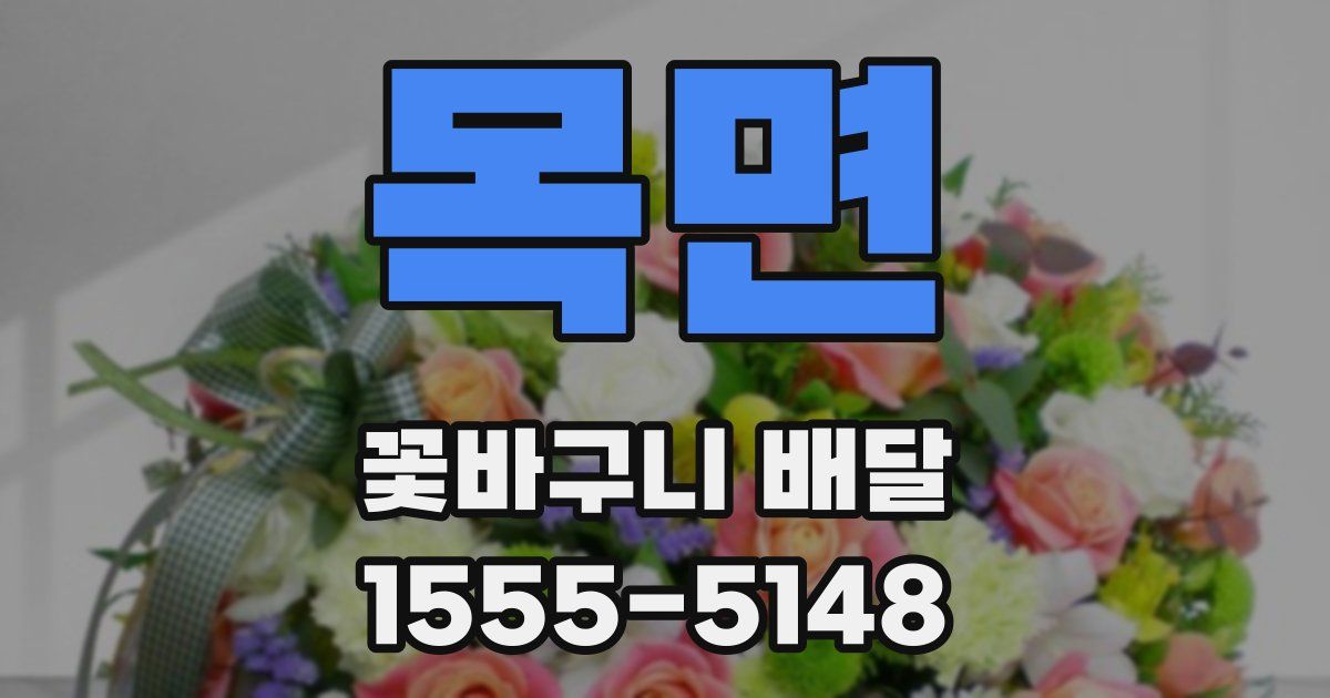목면 꽃바구니 배달