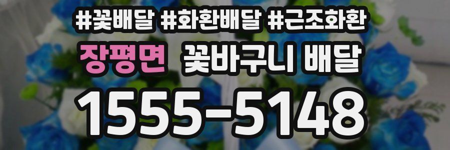 장평면 꽃바구니 배달