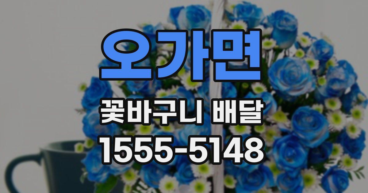오가면 꽃바구니 배달