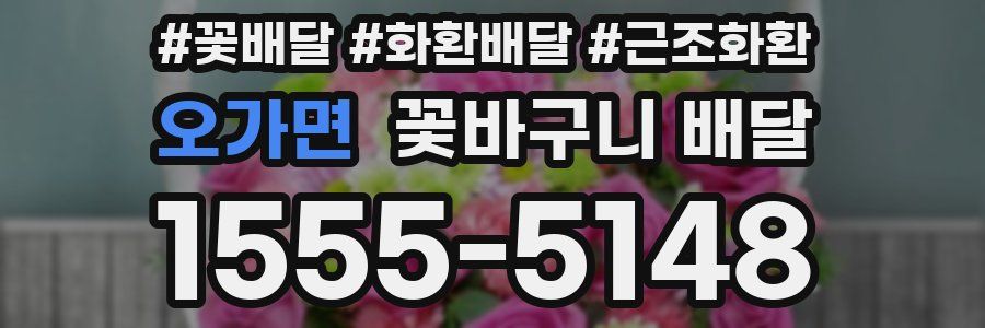 오가면 꽃바구니 배달