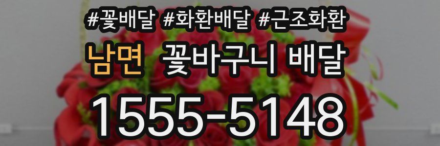 남면 꽃바구니 배달