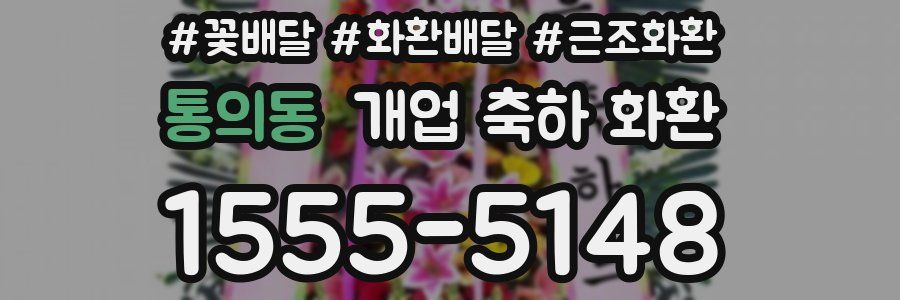 통의동 개업 축하 화환