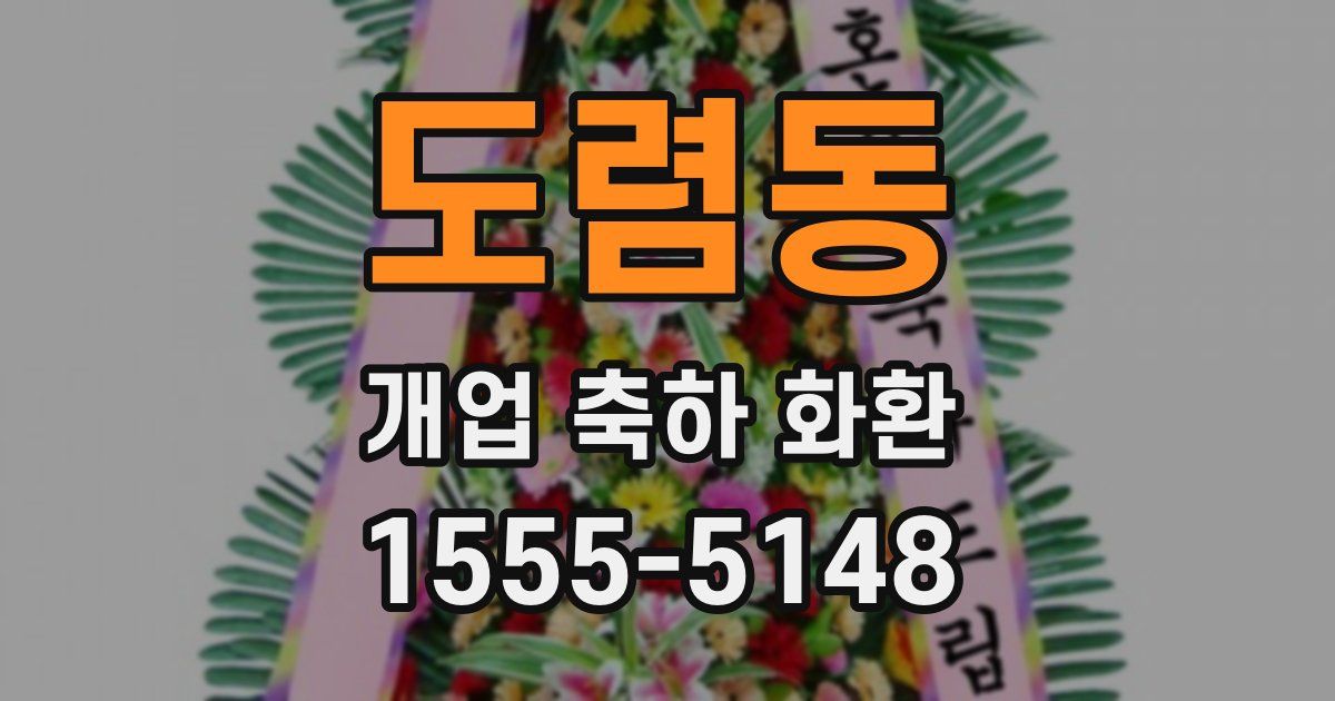 도렴동 개업 축하 화환