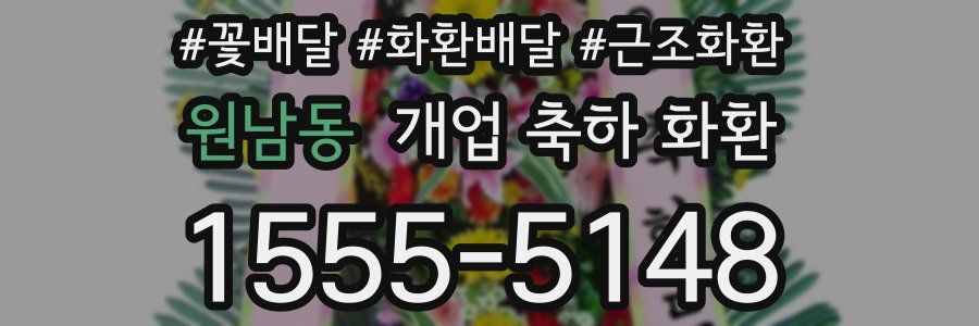 원남동 개업 축하 화환