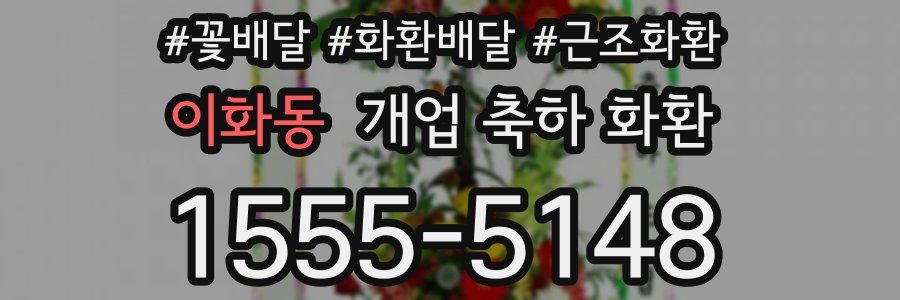 이화동 개업 축하 화환