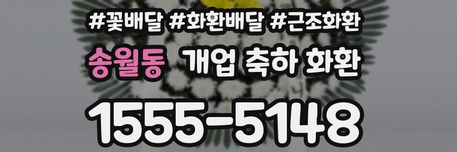 송월동 개업 축하 화환