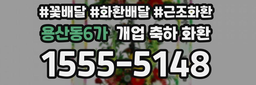 용산동6가 개업 축하 화환