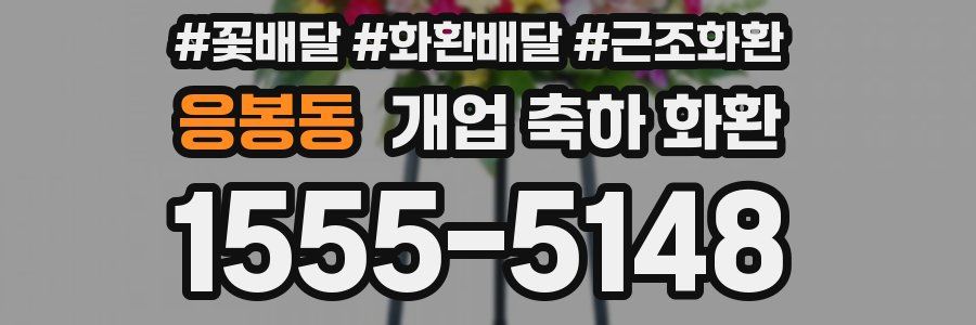 응봉동 개업 축하 화환