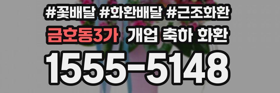 금호동3가 개업 축하 화환