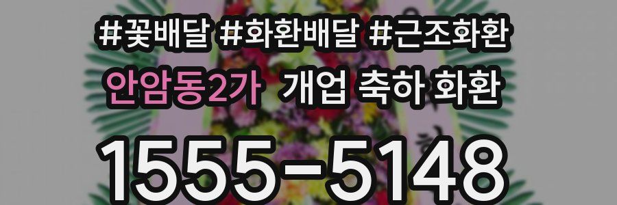 안암동2가 개업 축하 화환