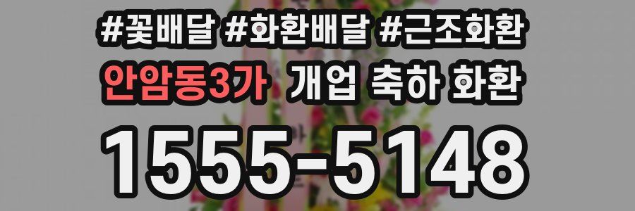 안암동3가 개업 축하 화환