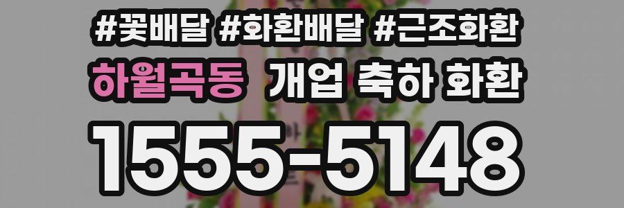 하월곡동 개업 축하 화환