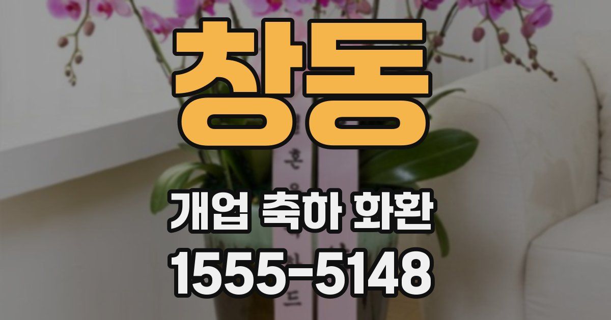 창동 개업 축하 화환