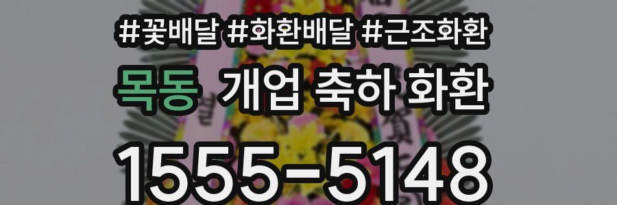 목동 개업 축하 화환