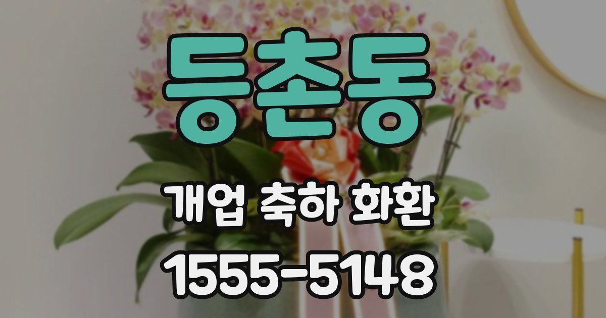 등촌동 개업 축하 화환