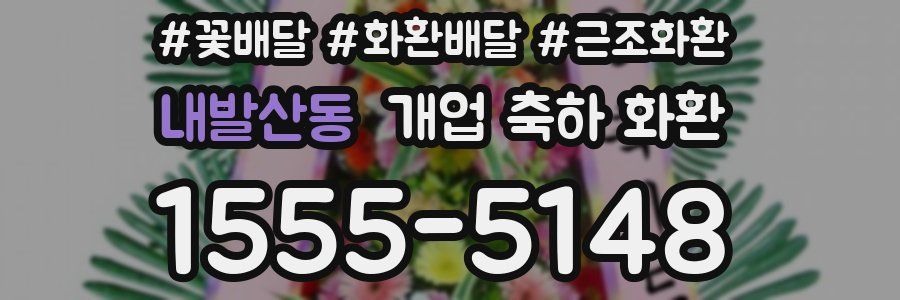내발산동 개업 축하 화환