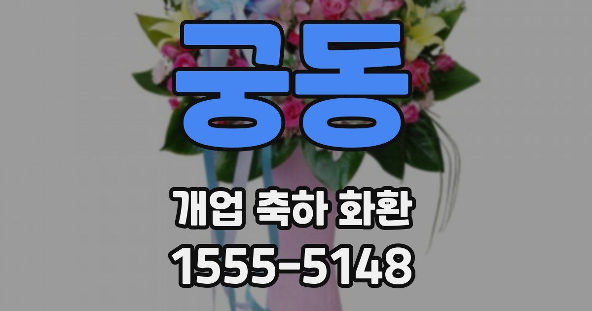 궁동 개업 축하 화환