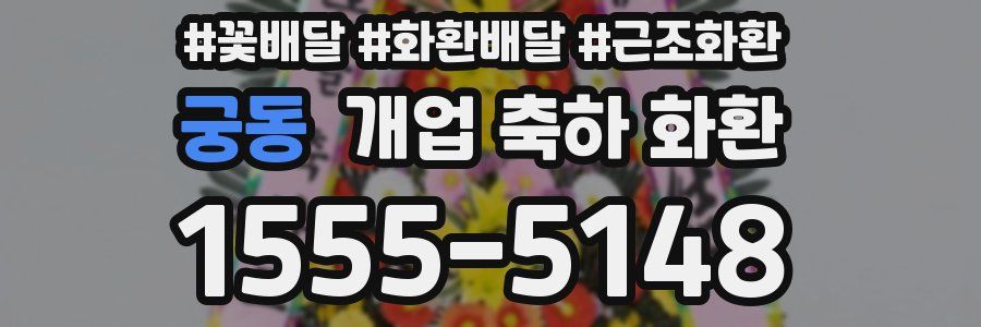 궁동 개업 축하 화환