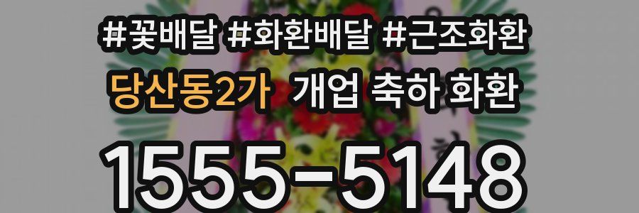 당산동2가 개업 축하 화환